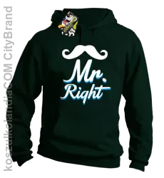 Mr Right example - Bluza z kapturem - Butelkowy