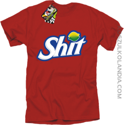 SHIT Parody Fan Style - Koszulka męska czerwona  