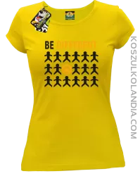 BE DIFFERENT - Koszulka damska żółta 