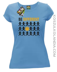 BE DIFFERENT - Koszulka damska błękit 