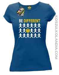 BE DIFFERENT - Koszulka damska niebieska 
