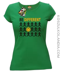 BE DIFFERENT - Koszulka damska zielona 