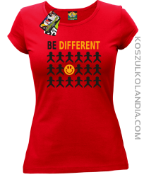 BE DIFFERENT - Koszulka damska czerwona 