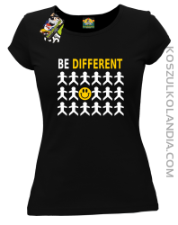 BE DIFFERENT - Koszulka damska czarna 