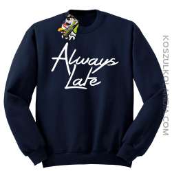 Always Late-Bluza bez kaptura granatowa