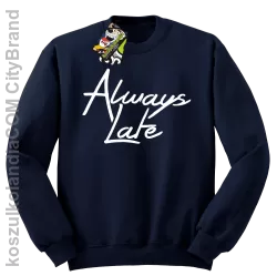 Always Late-Bluza bez kaptura granatowa