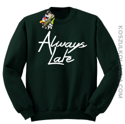 Always Late-Bluza bez kaptura butelkowa