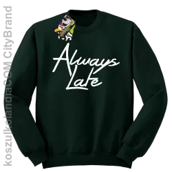 Always Late-Bluza bez kaptura butelkowa