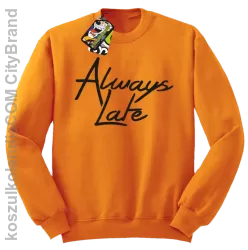 Always Late-Bluza bez kaptura pomarańczowa