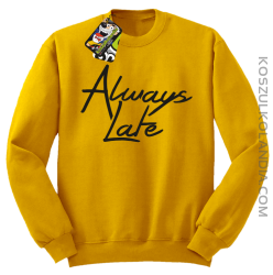 Always Late-Bluza bez kaptura żółta