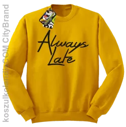 Always Late-Bluza bez kaptura żółta