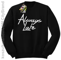 Always Late-Bluza bez kaptura czarna