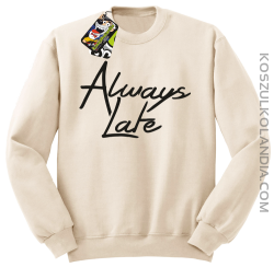 Always Late-Bluza bez kaptura beżowa