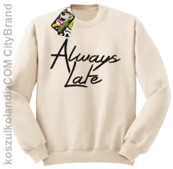 Always Late-Bluza bez kaptura beżowa