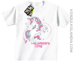 Unicorn Time Cartoon Horse -  koszulka dziecięca 