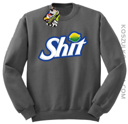 SHIT Parody FanStyle-Bluza męska standard bez kaptura szara 