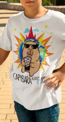 Capybara Kapibara Always Keeps It`s Cool ! - koszulka dziecięca
