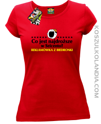 Co jest najdroższe w Seicento Reklamówka z Biedronki  - Koszulka damska czerwona 