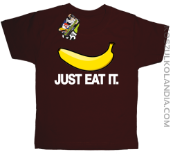 JUST EAT IT Banana - koszulka dziecięca  brąz 