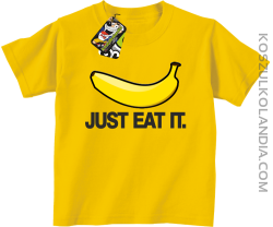 JUST EAT IT Banana - koszulka dziecięca żółta 