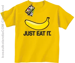 JUST EAT IT Banana - koszulka dziecięca żółta 