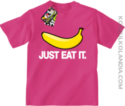 JUST EAT IT Banana - koszulka dziecięca fuchsia 