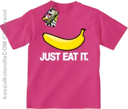 JUST EAT IT Banana - koszulka dziecięca fuchsia 