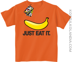 JUST EAT IT Banana - koszulka dziecięca pomarańcz 
