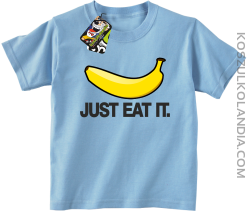 JUST EAT IT Banana - koszulka dziecięca błękit 