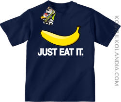 JUST EAT IT Banana - koszulka dziecięca granat 