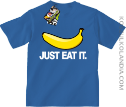 JUST EAT IT Banana - koszulka dziecięca niebieska 