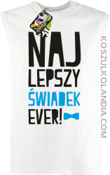 Najlepszy Świadek EVER - Bezrękawnik męski biały 