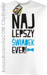 Najlepszy Świadek EVER - Bezrękawnik męski biały 