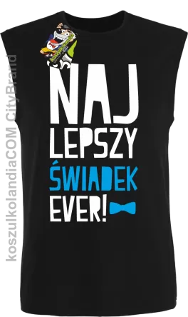 Najlepszy Świadek EVER - Bezrękawnik męski czarny 