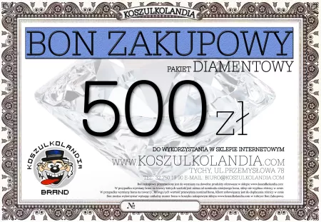 Bon ZAKUPOWY Pakiet Diamentowy 500zł