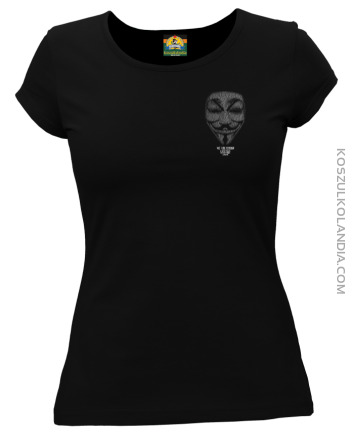 Anonymous We are Legion Transparent Small  - koszulka damska