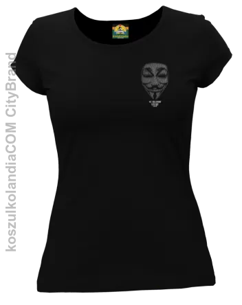 Anonymous We are Legion Transparent Small  - koszulka damska