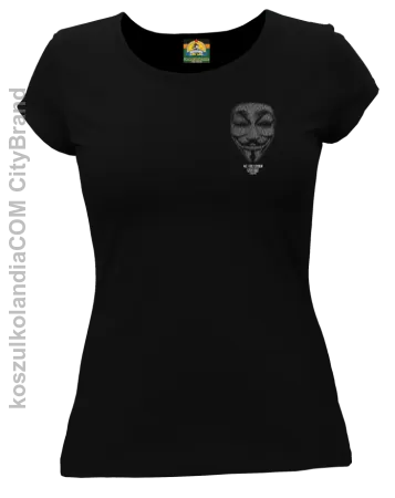 Anonymous We are Legion Transparent Small  - koszulka damska