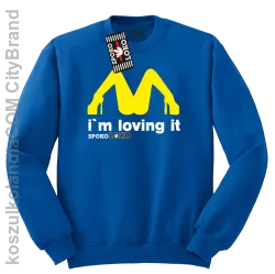 MCky I`m Loving It - Bluza standard bez kaptura niebieska 