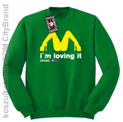 MCky I`m Loving It - Bluza standard bez kaptura zielona 