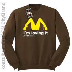 MCky I`m Loving It - Bluza standard bez kaptura brąz 