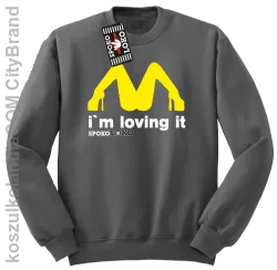 MCky I`m Loving It - Bluza standard bez kaptura szara 