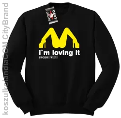 MCky I`m Loving It - Bluza standard bez kaptura czarna 