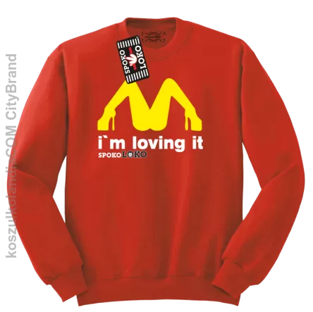 MCky I`m Loving It - Bluza standard bez kaptura czerwona 