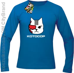 KOTOCOP -  Longsleeve męski niebieski 