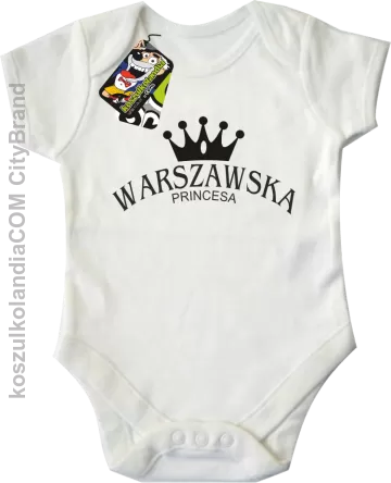 Warszawska princesa - Body dziecięce biała