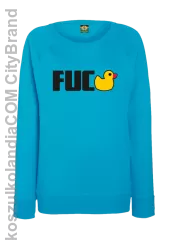 Fuck ala Duck - Bluza damska standard bez kaptura azure blue 