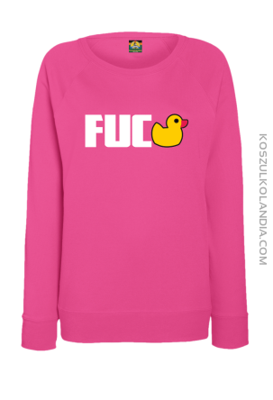 Fuck ala Duck - Bluza damska standard bez kaptura fuchsia 