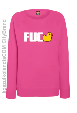 Fuck ala Duck - Bluza damska standard bez kaptura fuchsia 