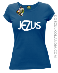 JEZUS Jesus christ symbolic - Koszulka Damska - Niebieski